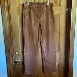 Forever 21 Faux Leather High-Rise Pants size L